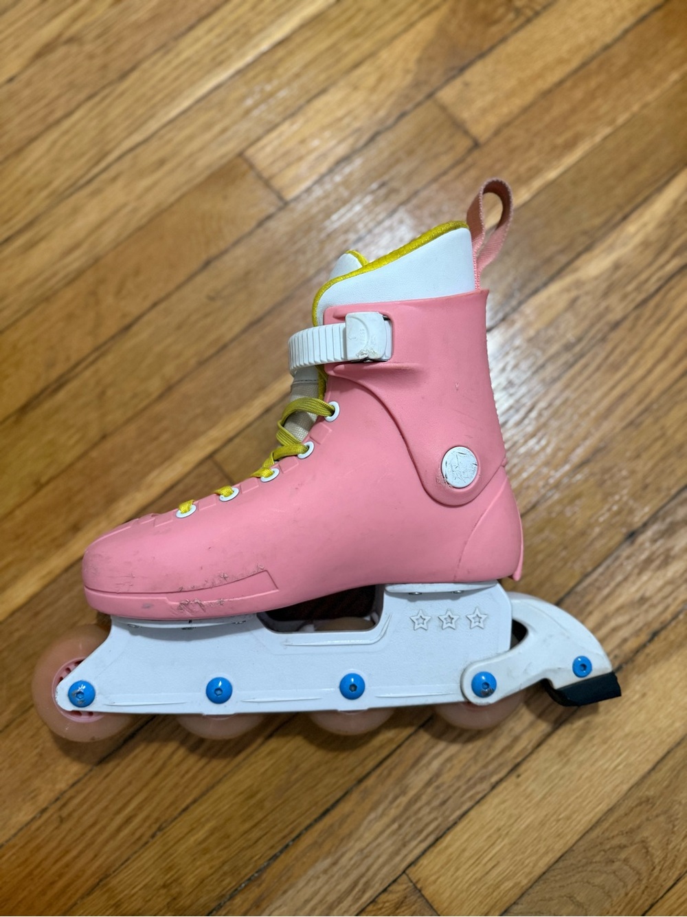Impala Pink & Yellow Inline Roller Skates - Picture 7 of 10